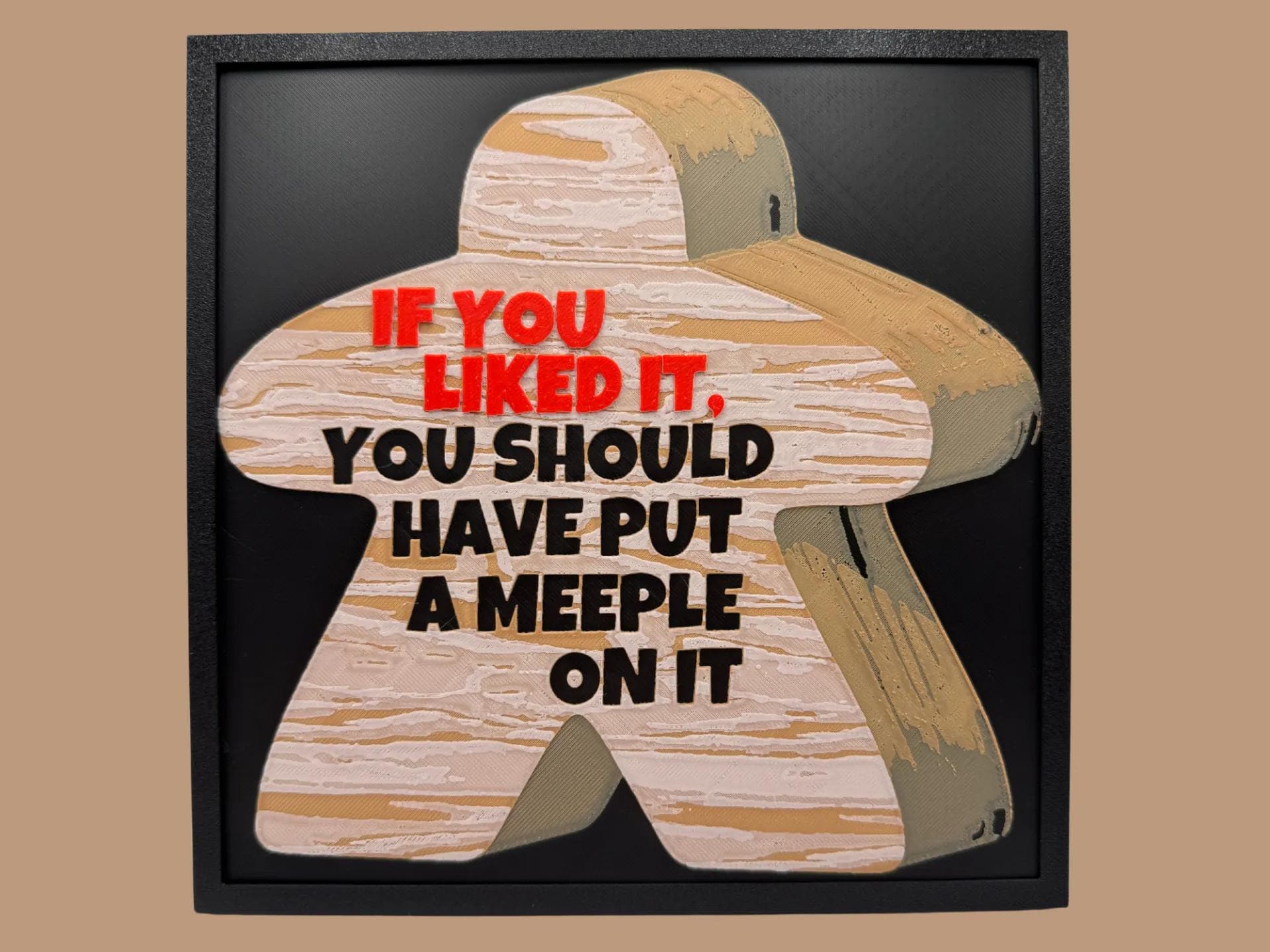 Meeple Wall Art: 3D Printed Board Game Decor (etsy image id: 6693511496)