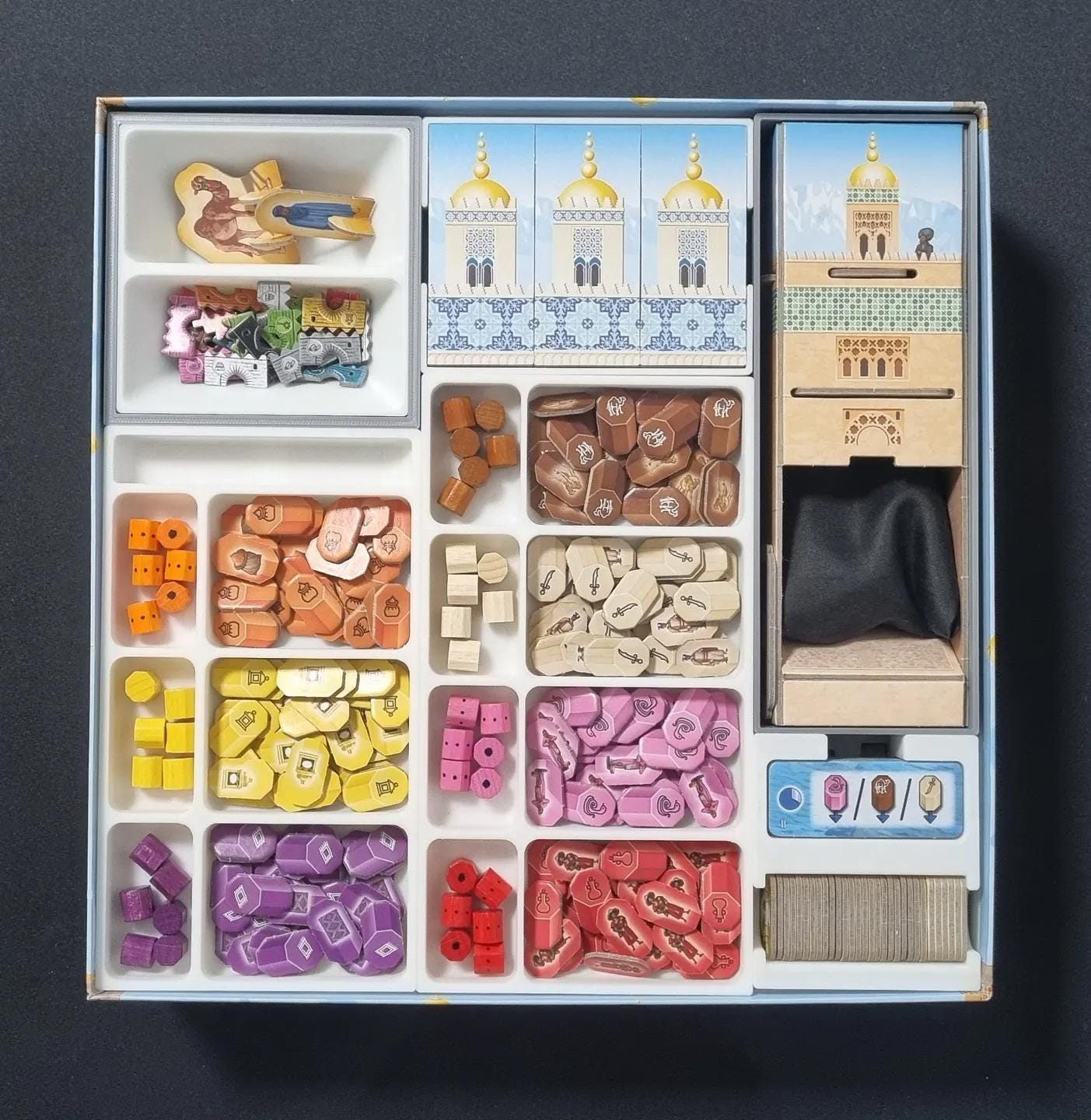 Marrakesh (Essential Edition + Camels & Nomads) Board Game Organizer / Insert (etsy image id: 6700855602)