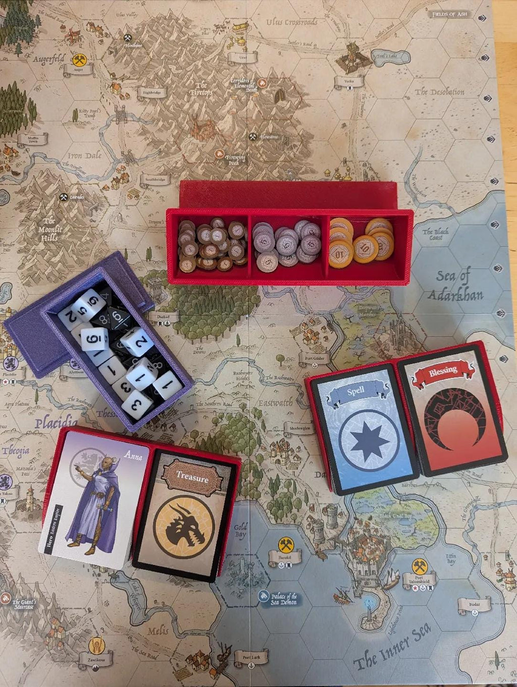 Burning Banners Board Game Organizer and Insert (etsy image id: 6718175844)
