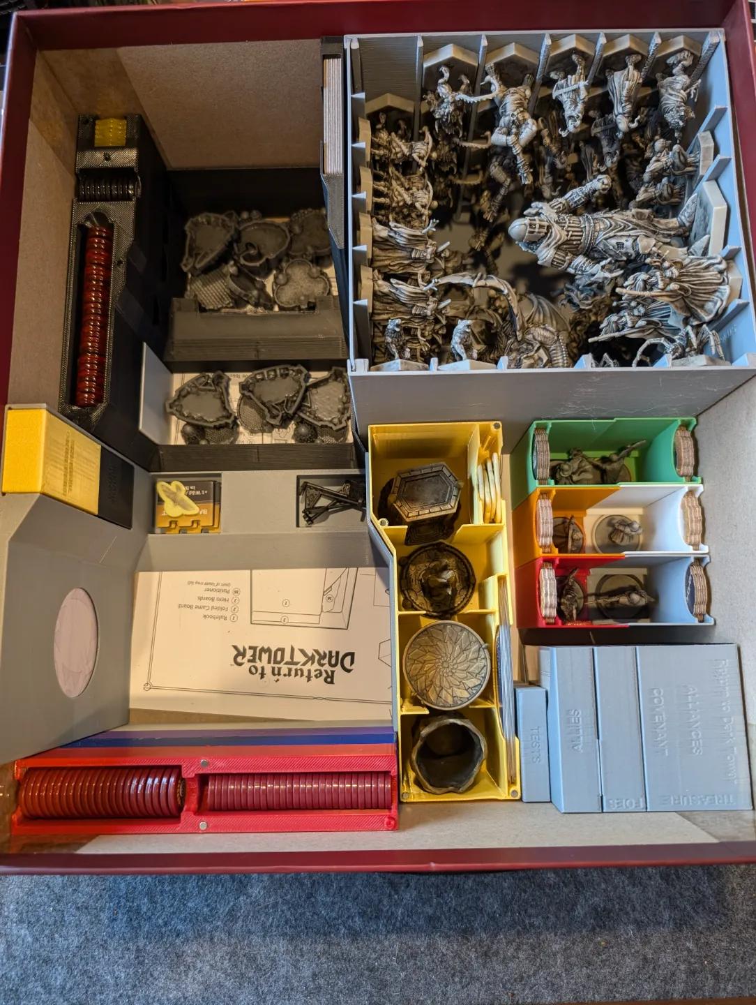 Return to Dark Tower + Expansions Board Game Organizer / Insert (etsy image id: 6731610840)