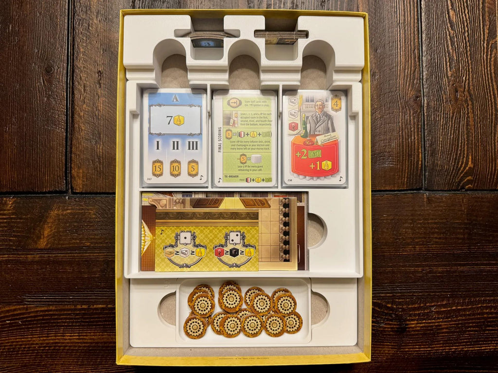 Grand Austria Hotel and Let's Waltz Insert / Organizer - Holds Meeple Source Food Upgrades (etsy image id: 6737906581)
