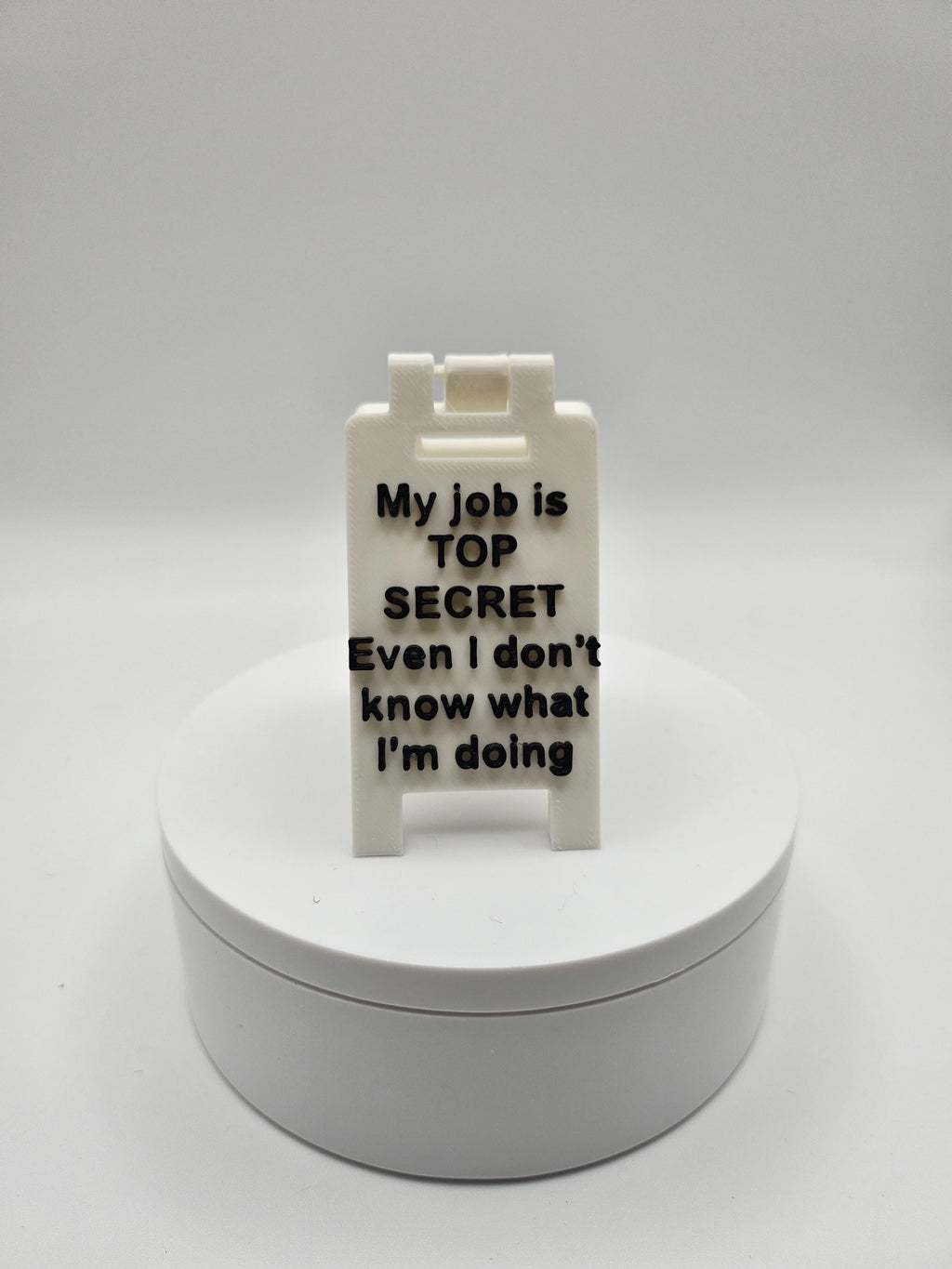 Top Secret Job Sign - Gag Gifts / Funny Accessories / Office Displays (etsy image id: 6743970018)