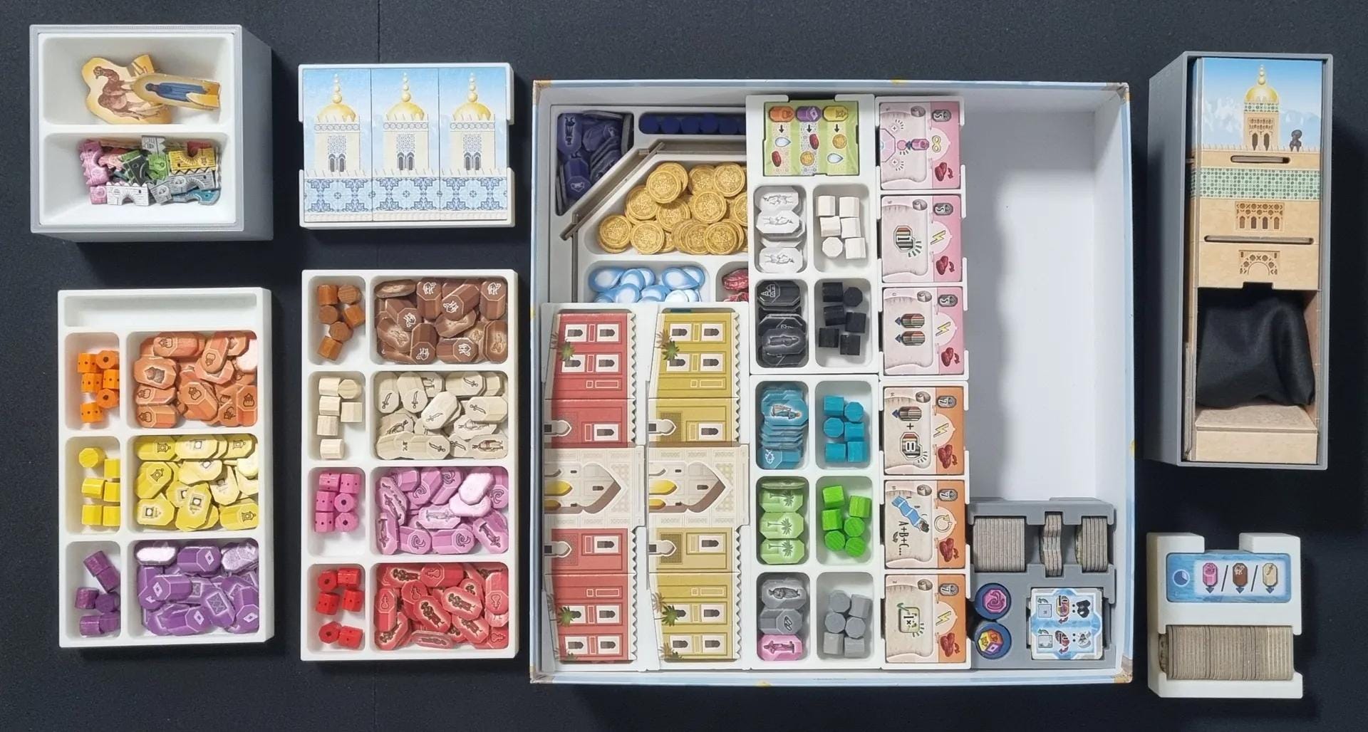 Marrakesh (Essential Edition + Camels & Nomads) Board Game Organizer / Insert (etsy image id: 6748889281)