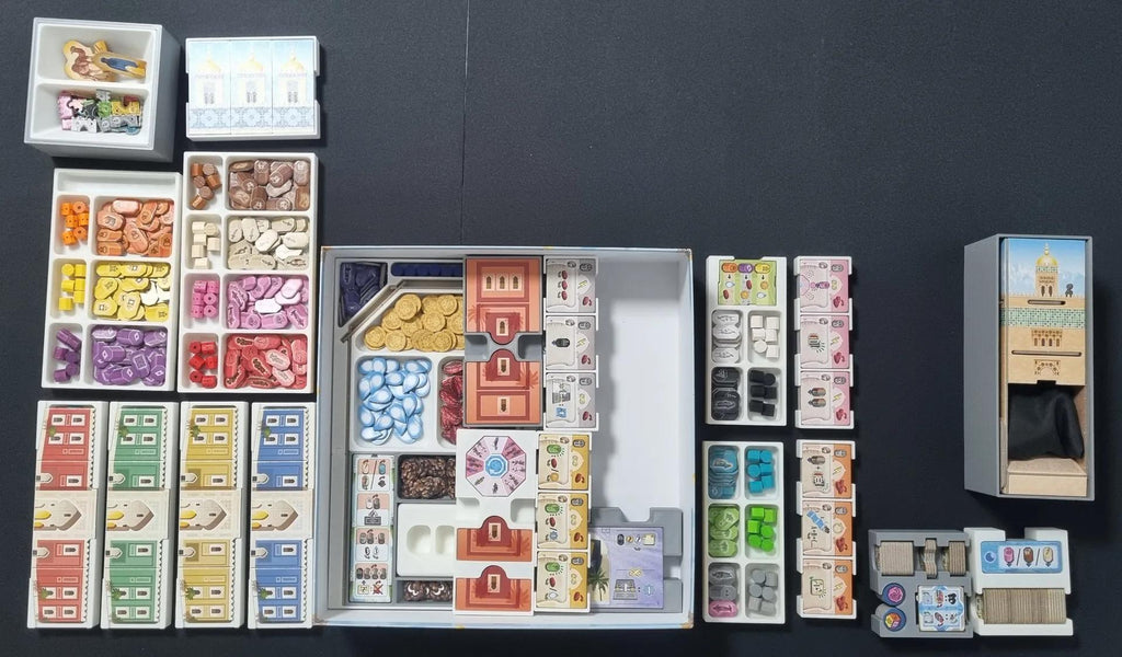Marrakesh (Essential Edition + Camels & Nomads) Board Game Organizer / Insert (etsy image id: 6748889285)