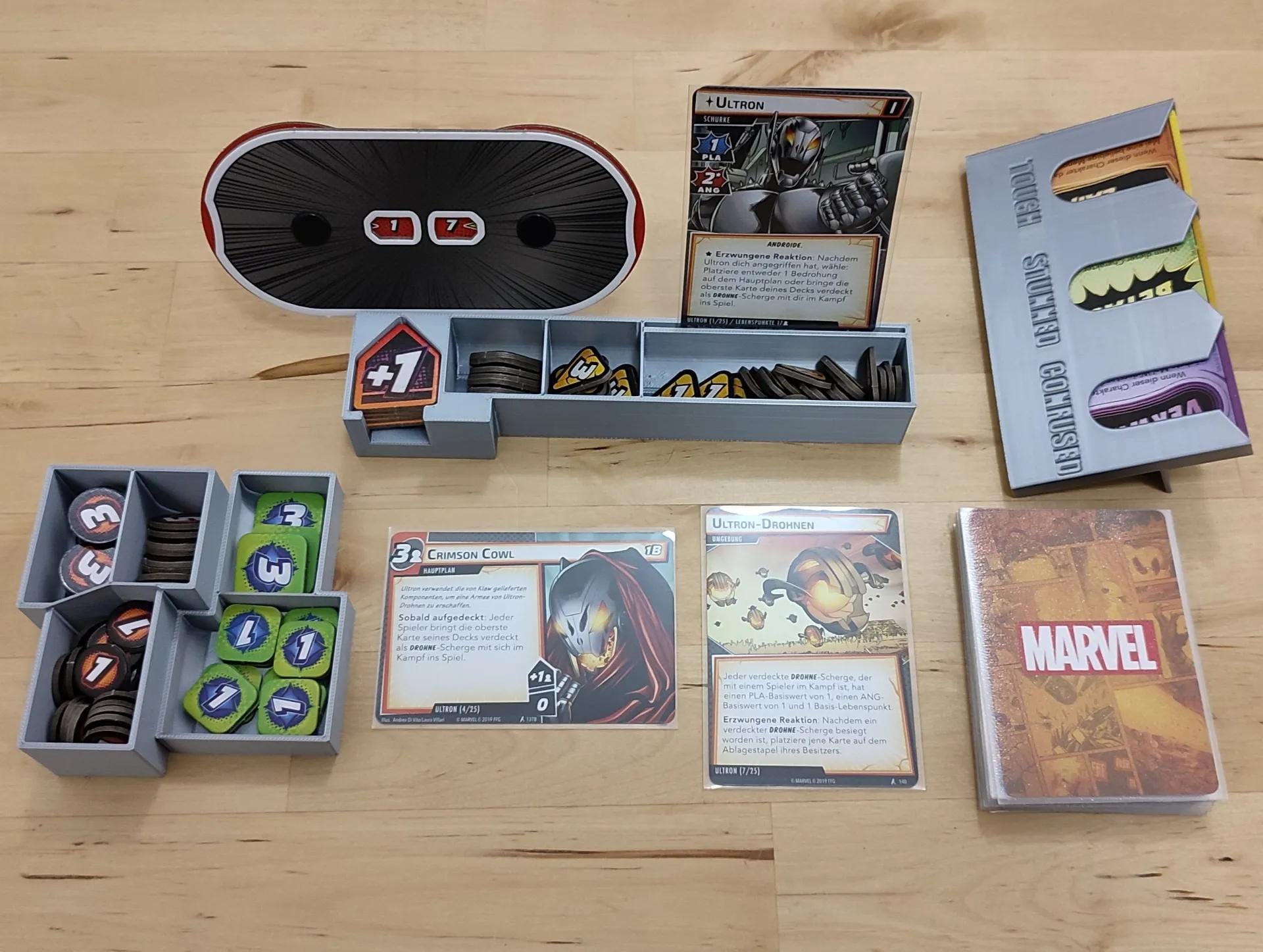Marvel Champions + Expansion Board Game Organizer / Insert (etsy image id: 6749703578)
