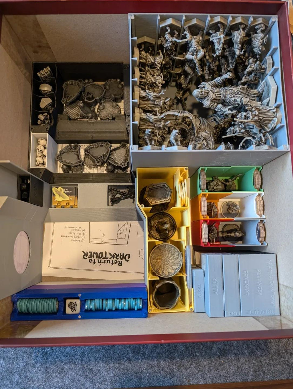 Return to Dark Tower + Expansions Board Game Organizer / Insert (etsy image id: 6779632815)