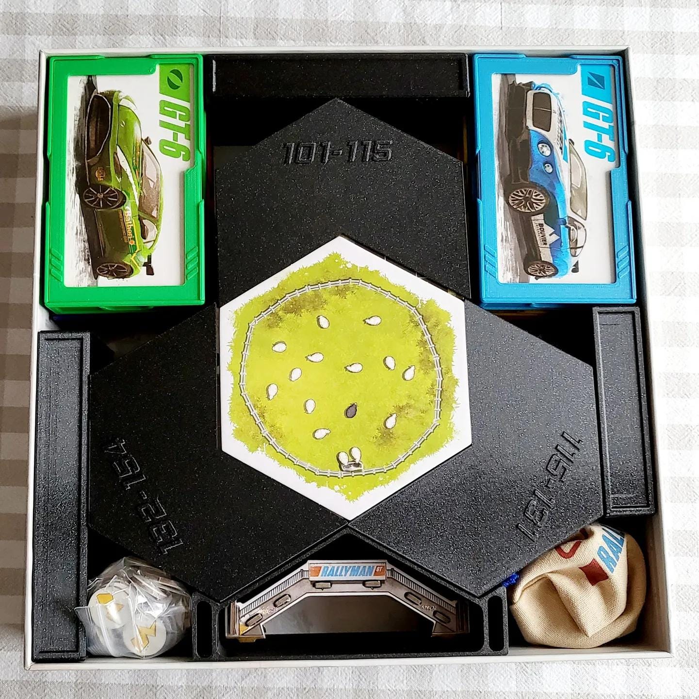 Rallyman GT + Expansions Board Game Organizer and Insert (etsy image id: 6781066547)
