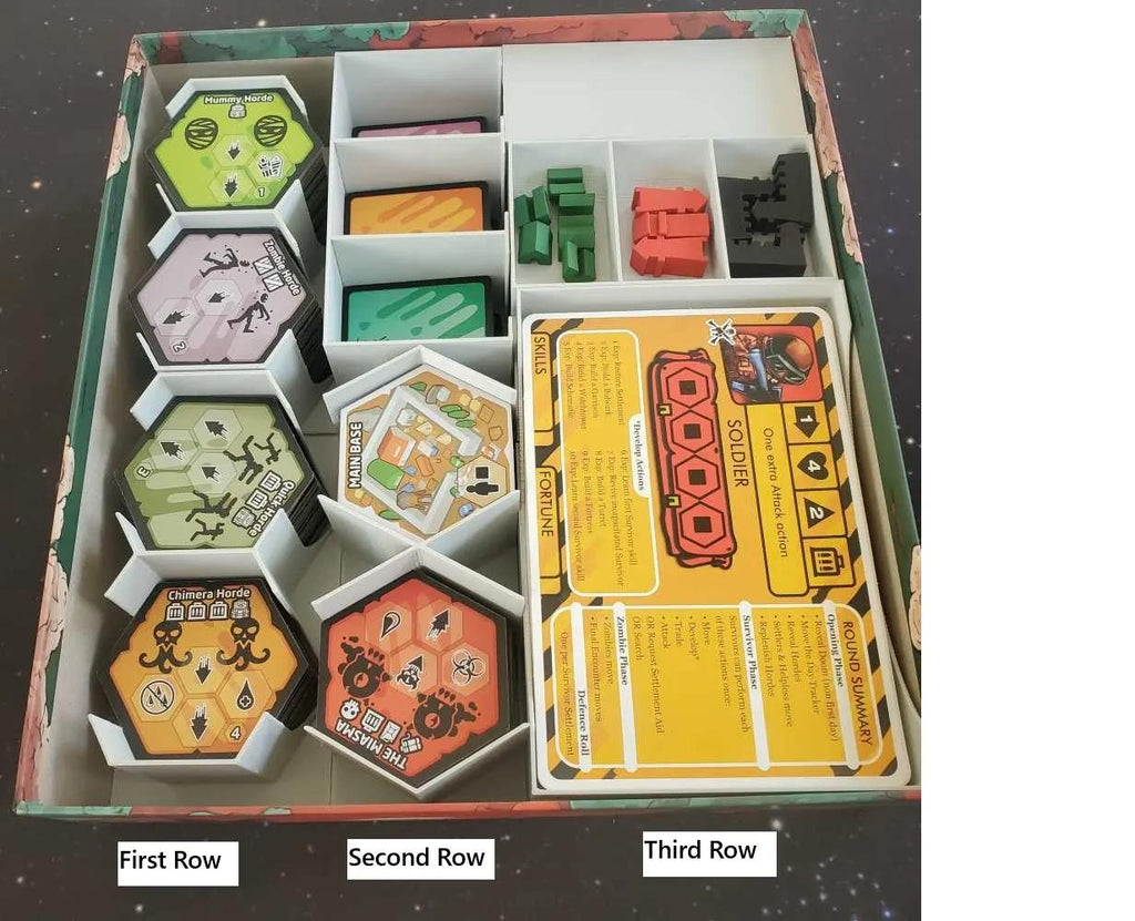 Outbreak - The Zombie Apocalypse Board Game Organizer and Insert (etsy image id: 6781344043)