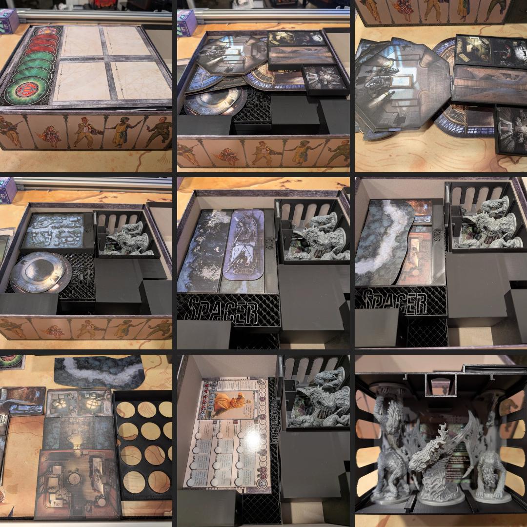 Cthulhu Death May Die Seasons 1-4 (4 Box Solution!) Board Game Organizer / Insert (etsy image id: 6781484383)