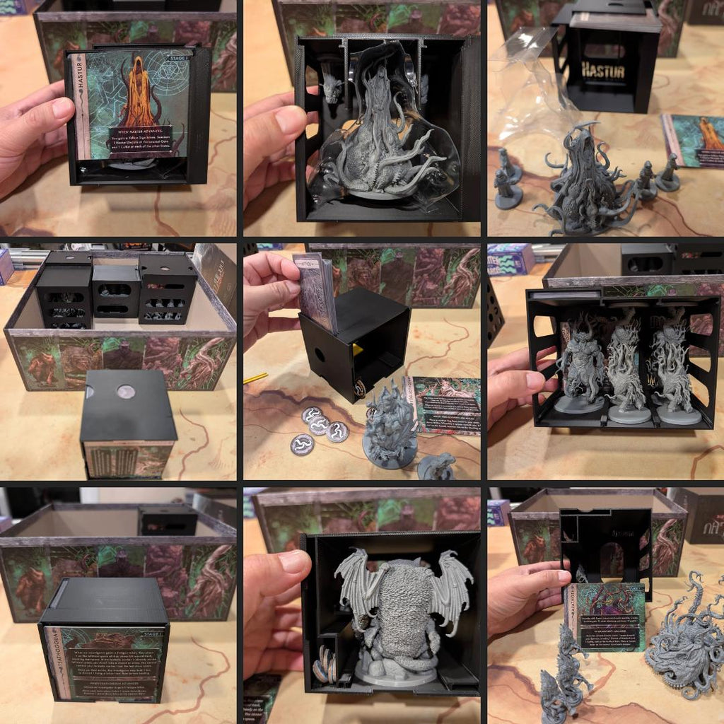 Cthulhu Death May Die Seasons 1-4 (4 Box Solution!) Board Game Organizer / Insert (etsy image id: 6781494649)