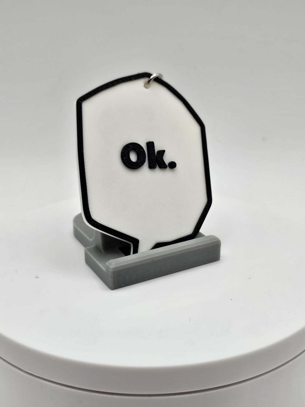 One Punch Man - Ok. - Speech Bubble Key Chain (etsy image id: 6785912983)