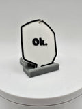 One Punch Man - Ok. - Speech Bubble Key Chain (etsy image id: 6785912983)