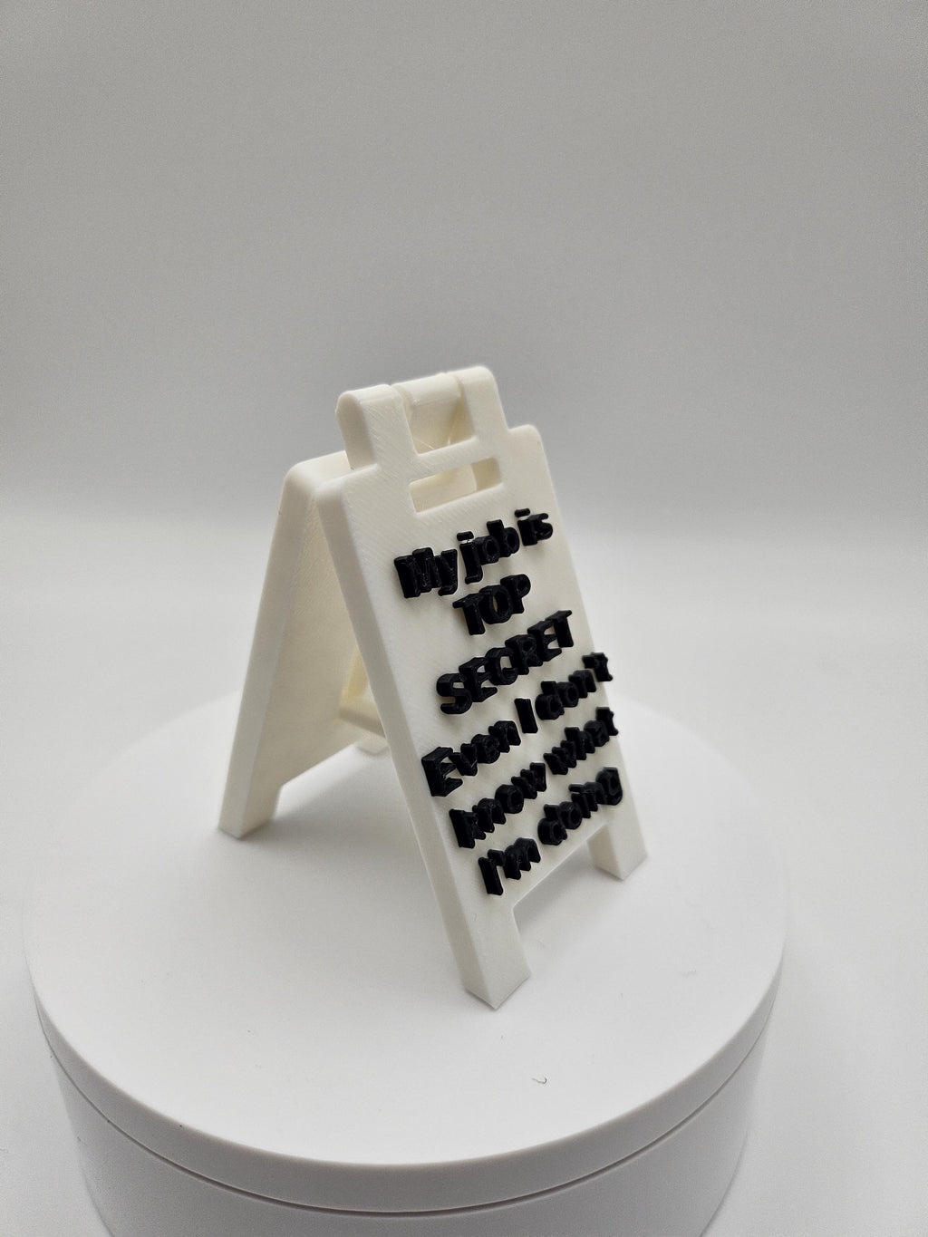 Top Secret Job Sign - Gag Gifts / Funny Accessories / Office Displays (etsy image id: 6791994493)