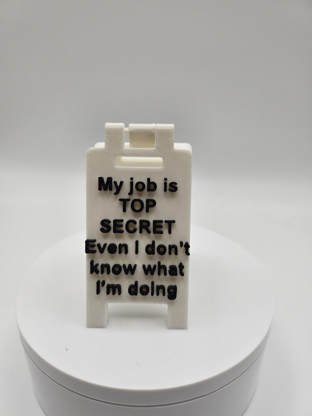 Top Secret Job Sign - Gag Gifts / Funny Accessories / Office Displays (etsy image id: 6791995131)