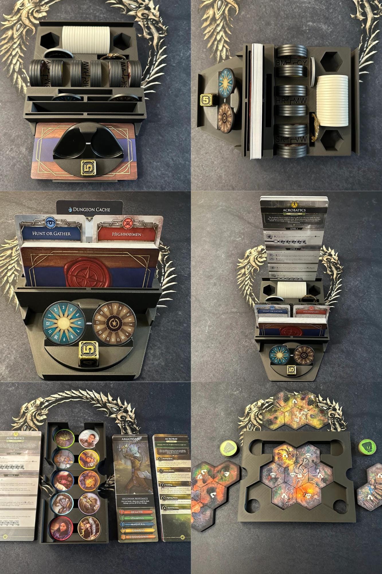 Elder Scrolls: Betrayal of the Second Era + Valenwood Board Game Organizer / Insert (etsy image id: 6802362551)
