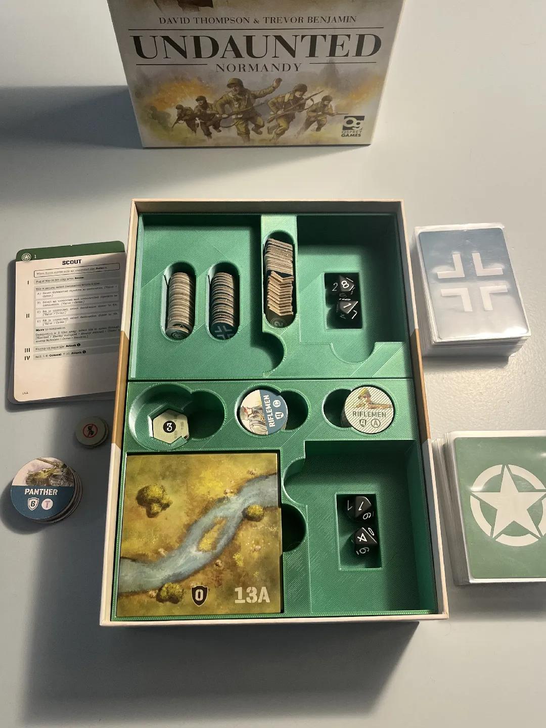 Undaunted Normandy + Expansion Board Game Organizer / Insert (etsy image id: 6821225984)