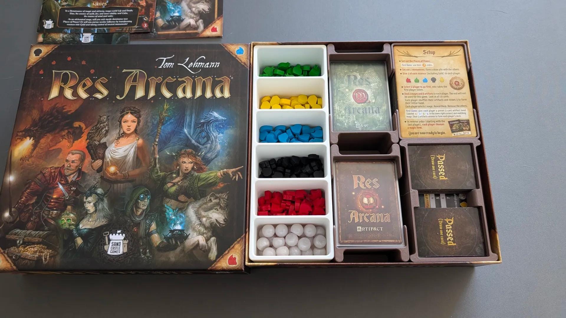 Res Arcana + Expansions Board Game Organizer and Insert (etsy image id: 6848515678)