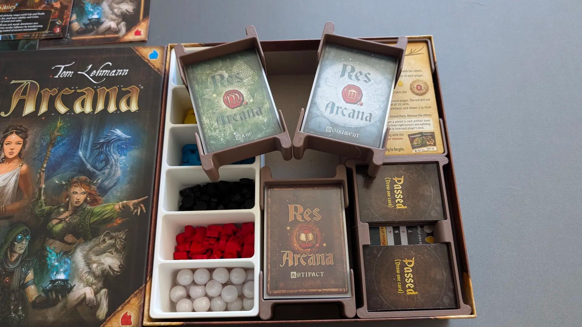 Res Arcana + Expansions Board Game Organizer and Insert (etsy image id: 6848515684)