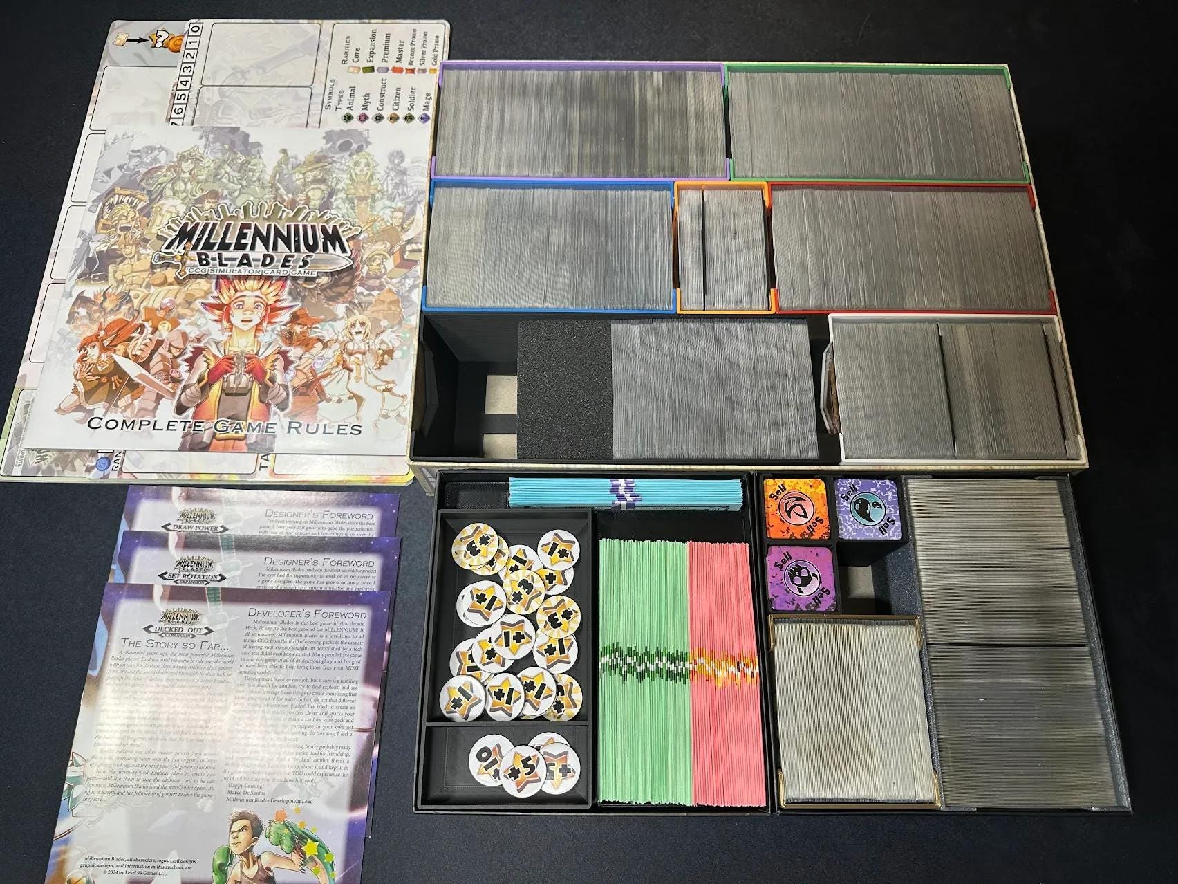 Millennium Blades: Core + Expansions Board Game Organizer / Insert (etsy image id: 6854683764)