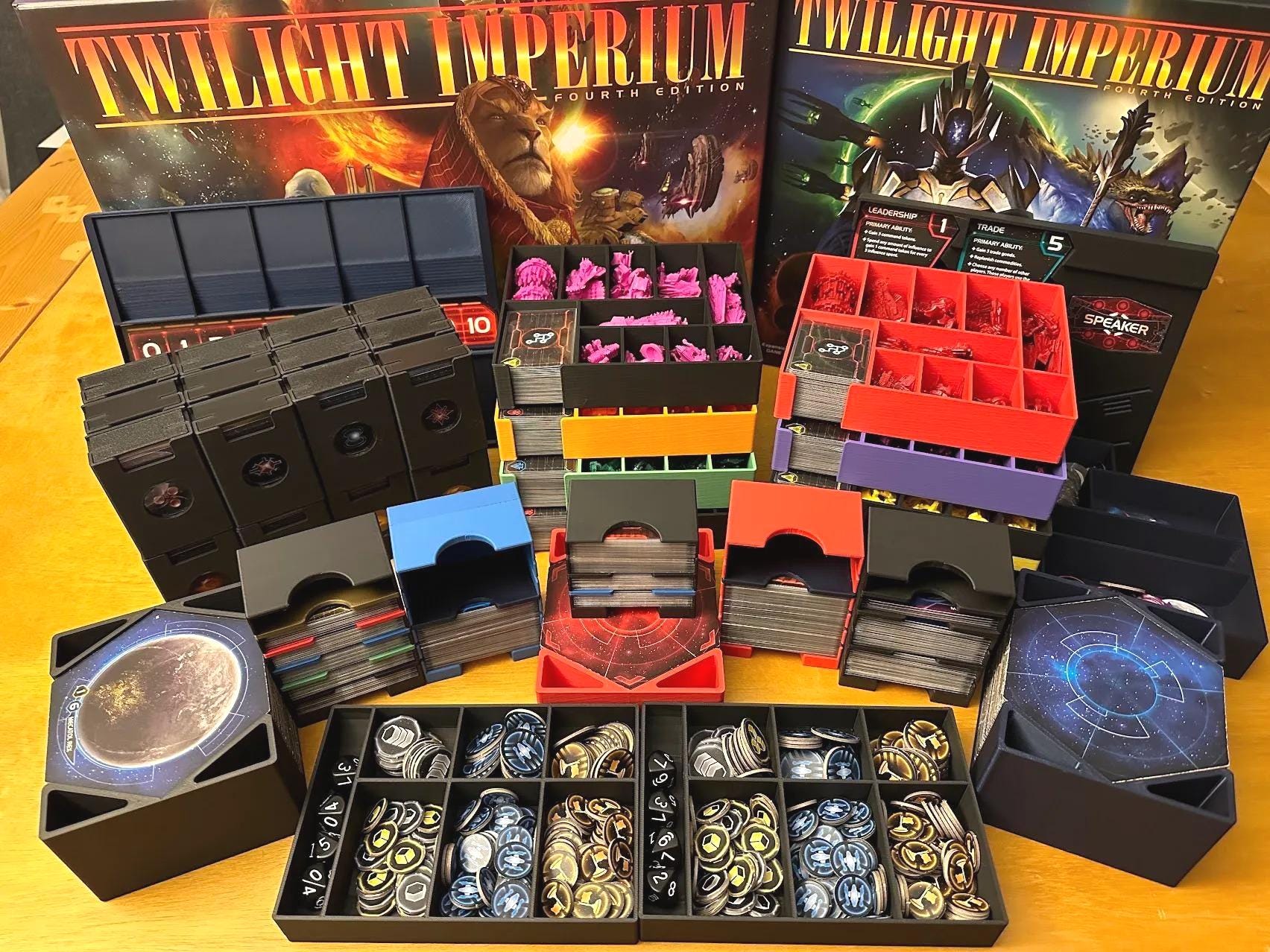 Twilight Imperium 4th Edition + Prophecy of Kings Board Game Insert and Organizer (etsy image id: 6864394806)