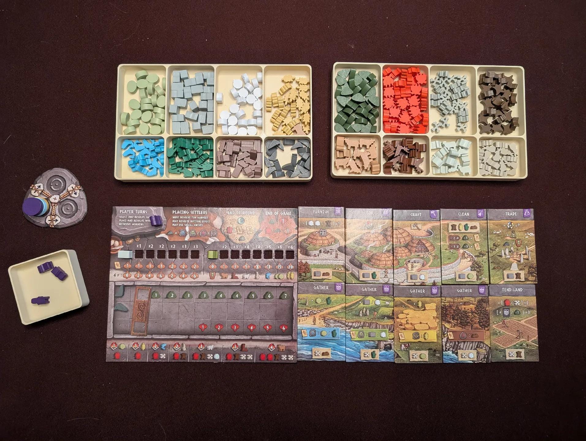 Skara Brae Board Game Insert / Organizer (etsy image id: 6869168677)