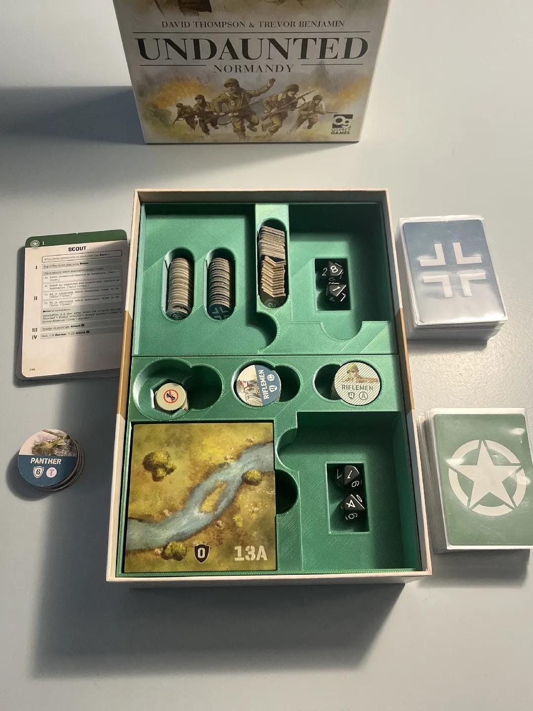 Undaunted Normandy + Expansion Board Game Organizer / Insert (etsy image id: 6869208149)