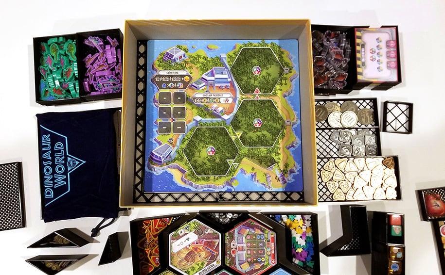 Dinosaur World + Expansions Board Game Organizer and Insert (etsy image id: 6881752176)