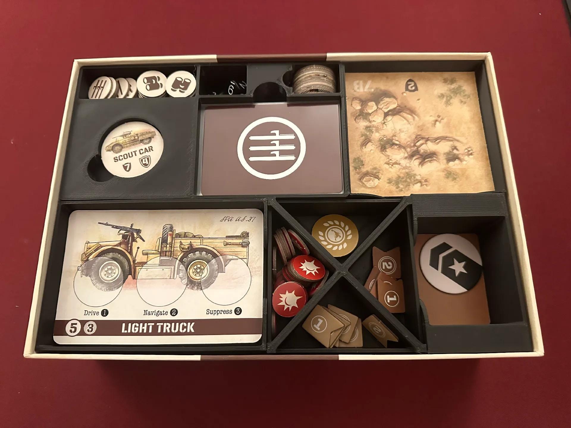 Undaunted North Africa + Expansion Board Game Organizer / Insert (etsy image id: 6894861276)