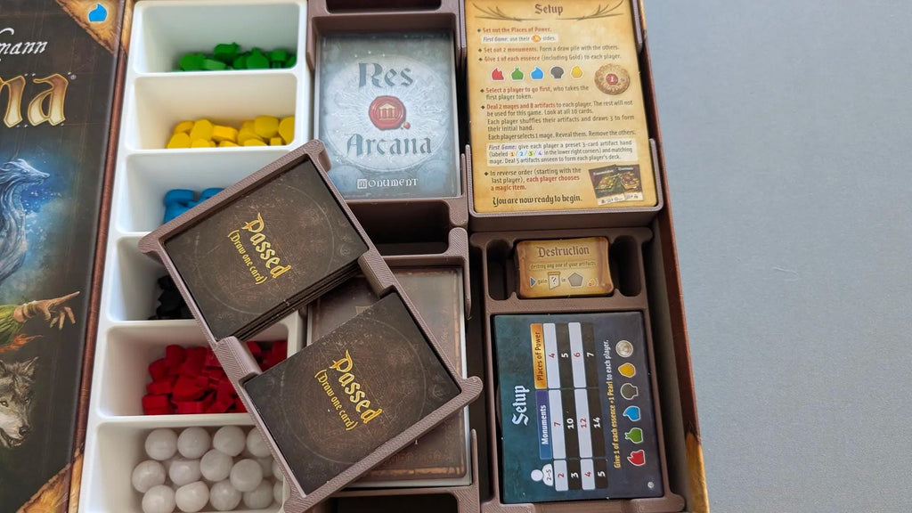 Res Arcana + Expansions Board Game Organizer and Insert (etsy image id: 6896487125)