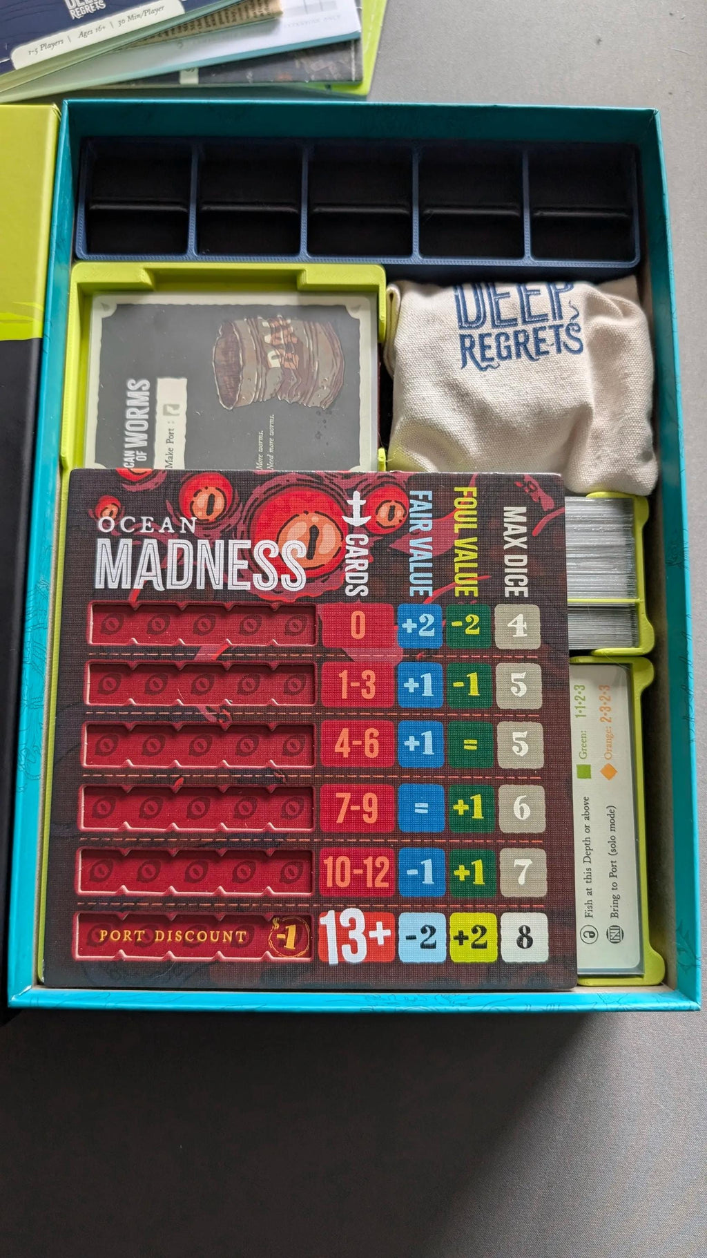 Deep Regrets Board Game Organizer / Insert (etsy image id: 6896516887)