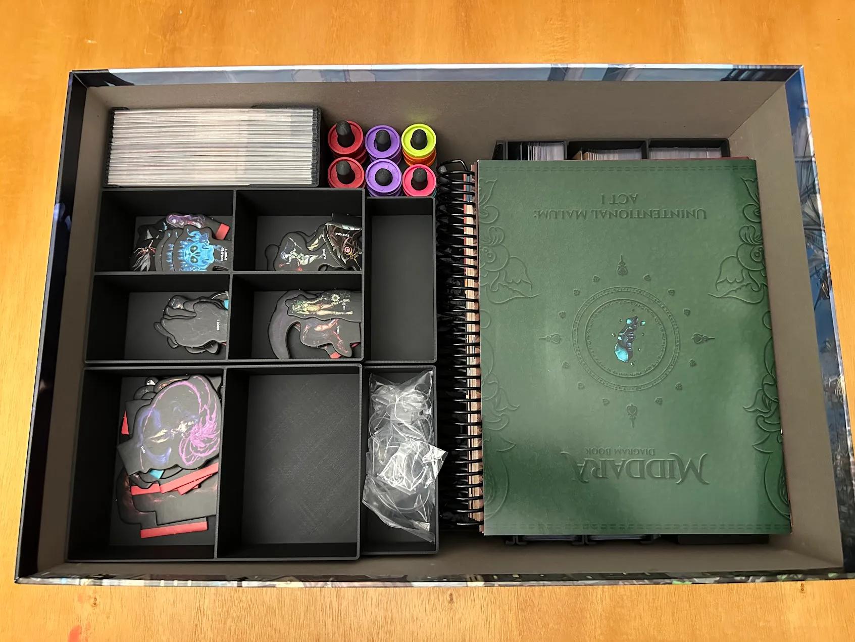 Middara Act I Insert, v1.2 Board Game Insert and Organizer (etsy image id: 6897674209)