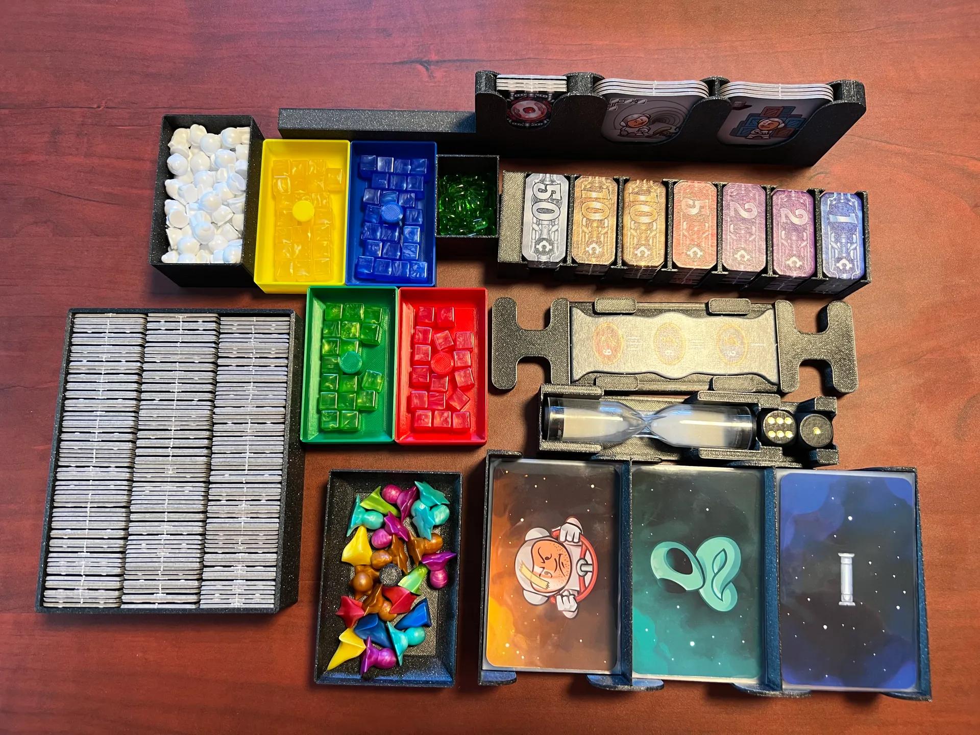 Galaxy Trucker + Expansion 2nd Edition Board Game Organizer / Insert (etsy image id: 6937584159)
