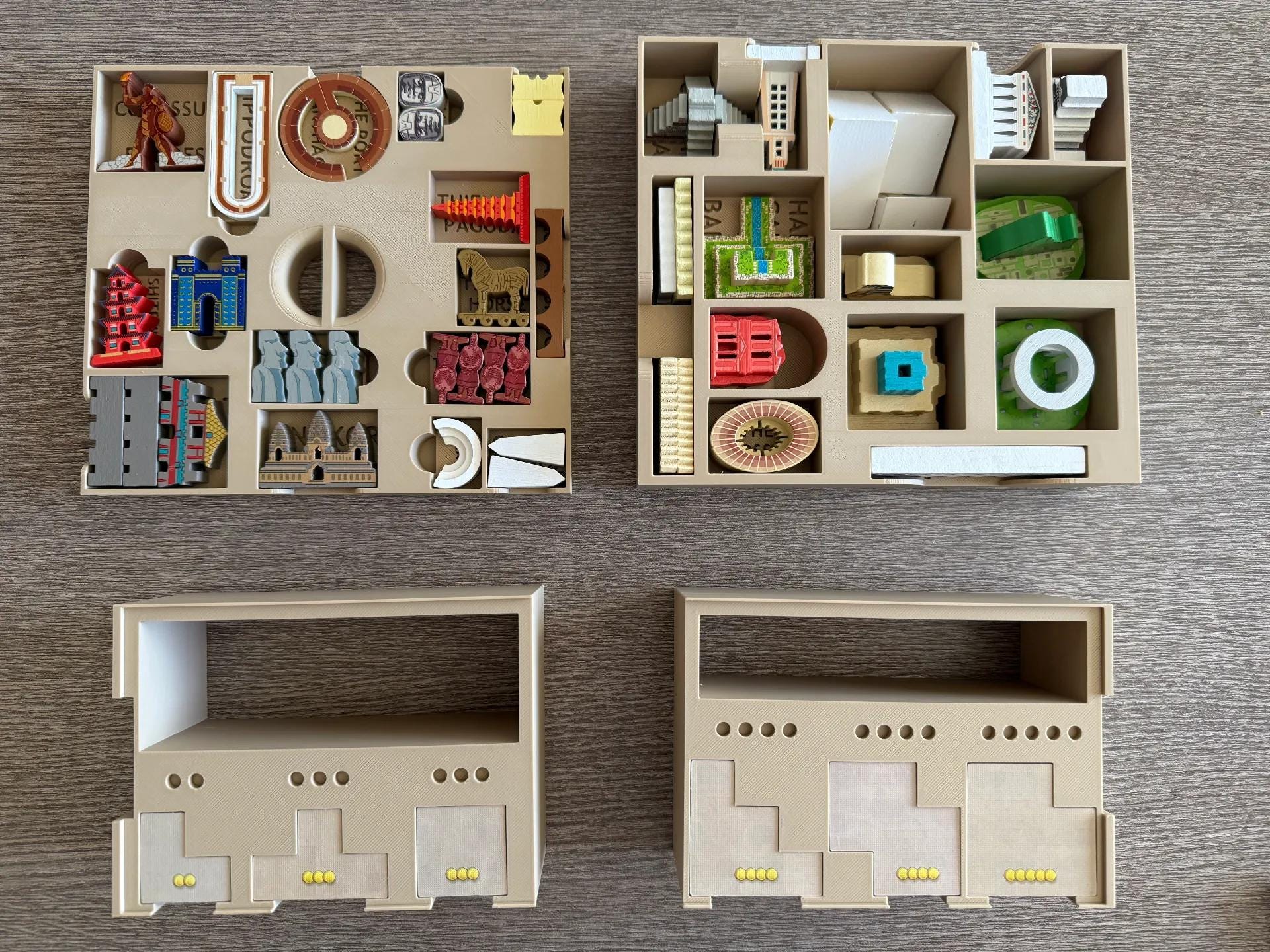 World Wonders Board Game Organizer / Insert (etsy image id: 6961717939)