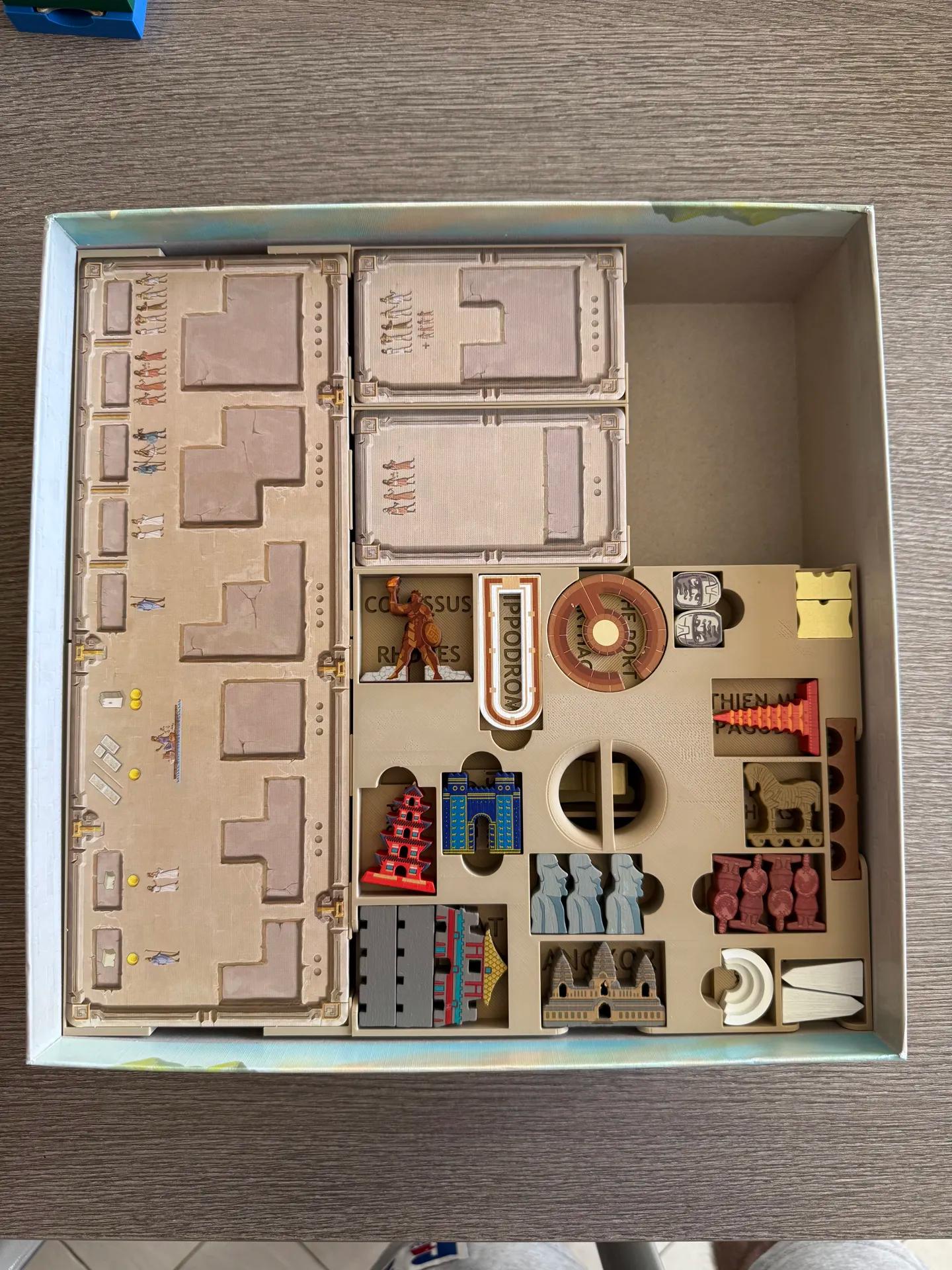 World Wonders Board Game Organizer / Insert (etsy image id: 6961717945)