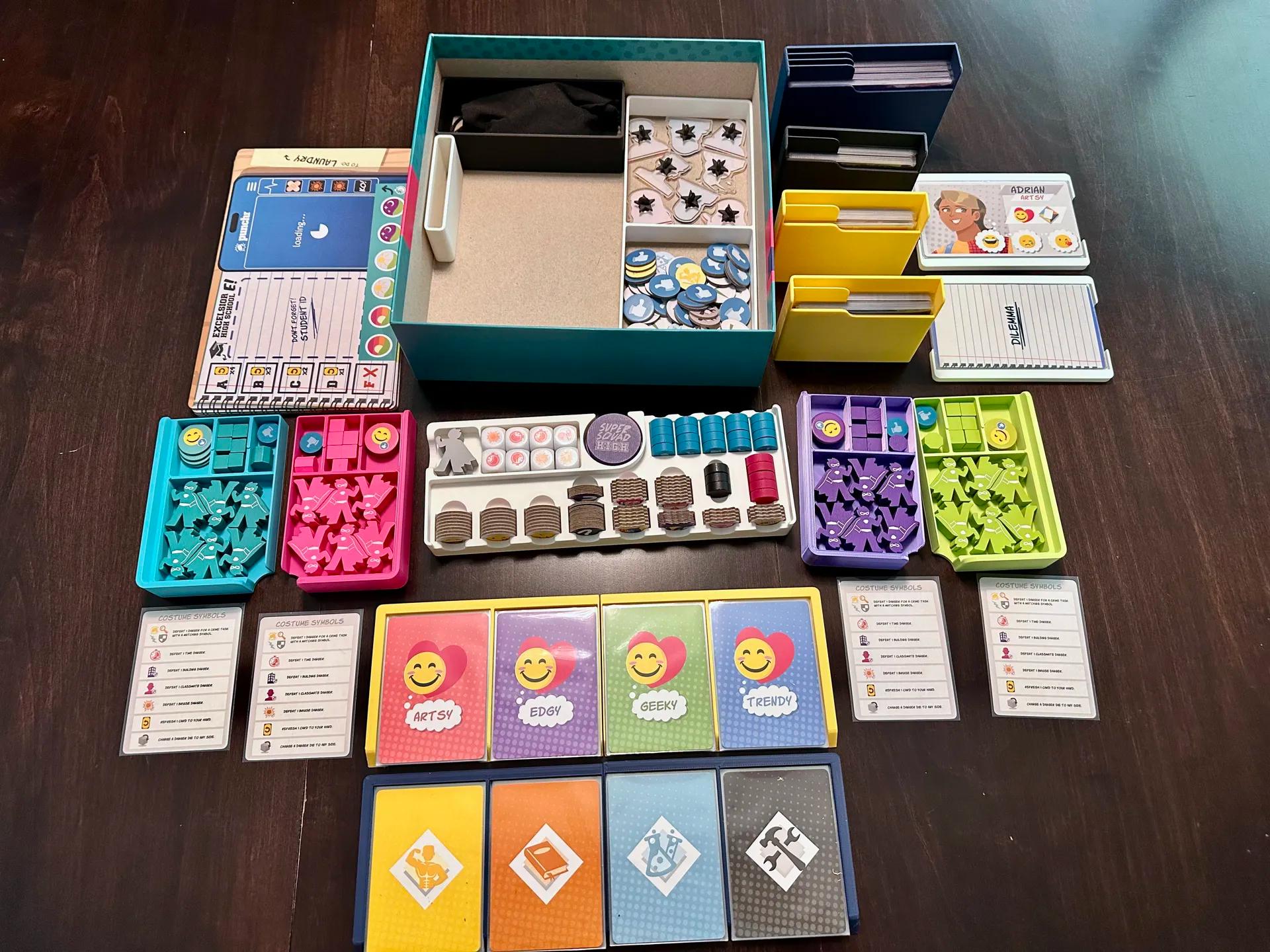 Super Squad High Deluxe Board Game Organizer / Insert (etsy image id: 7003916732)