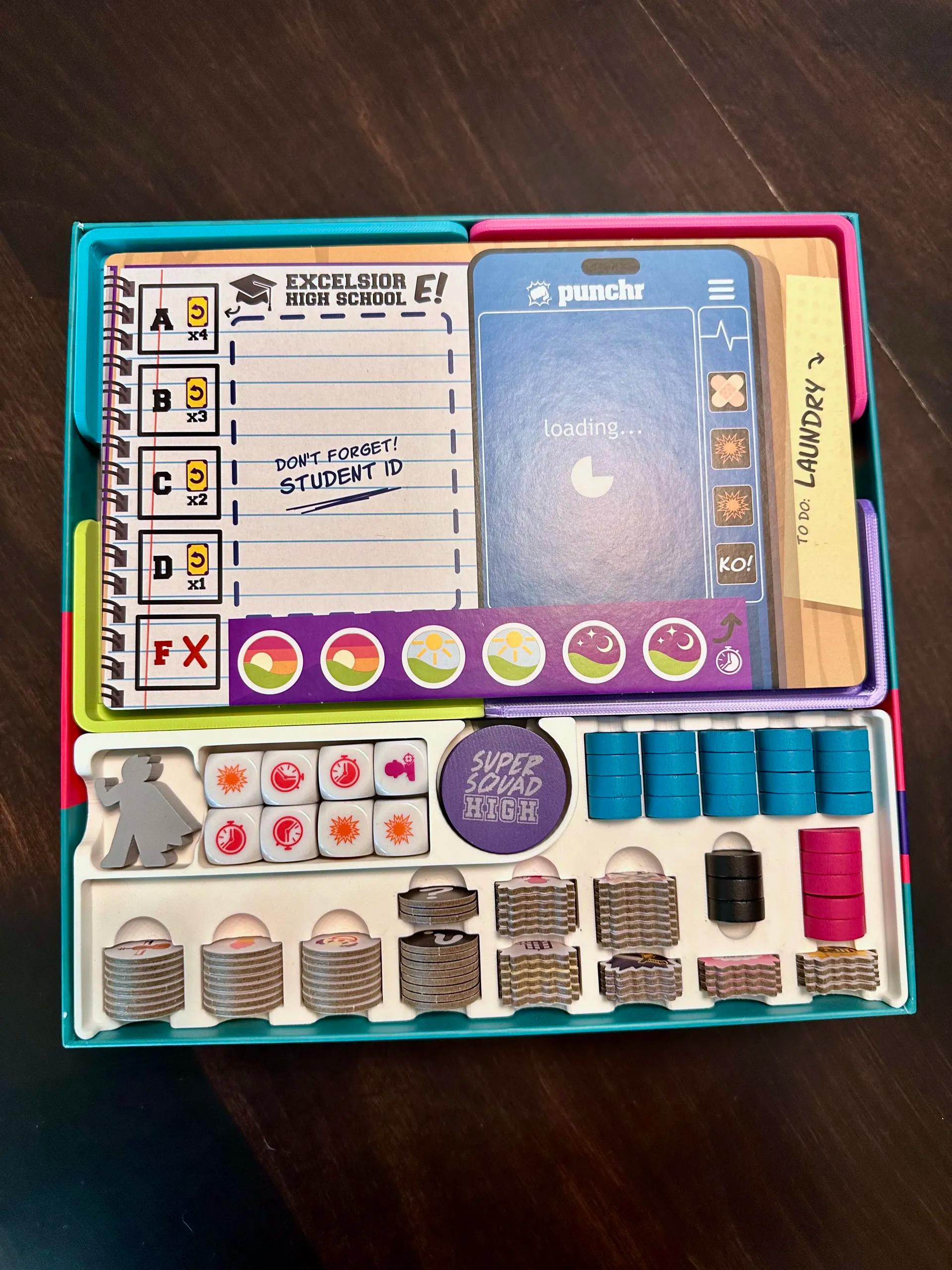 Super Squad High Deluxe Board Game Organizer / Insert (etsy image id: 7003916800)