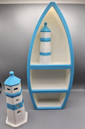 3D Printed Rowboat Shelf: Beach Decor Accent - 16.5" Tall (etsy image id: 7022509616)