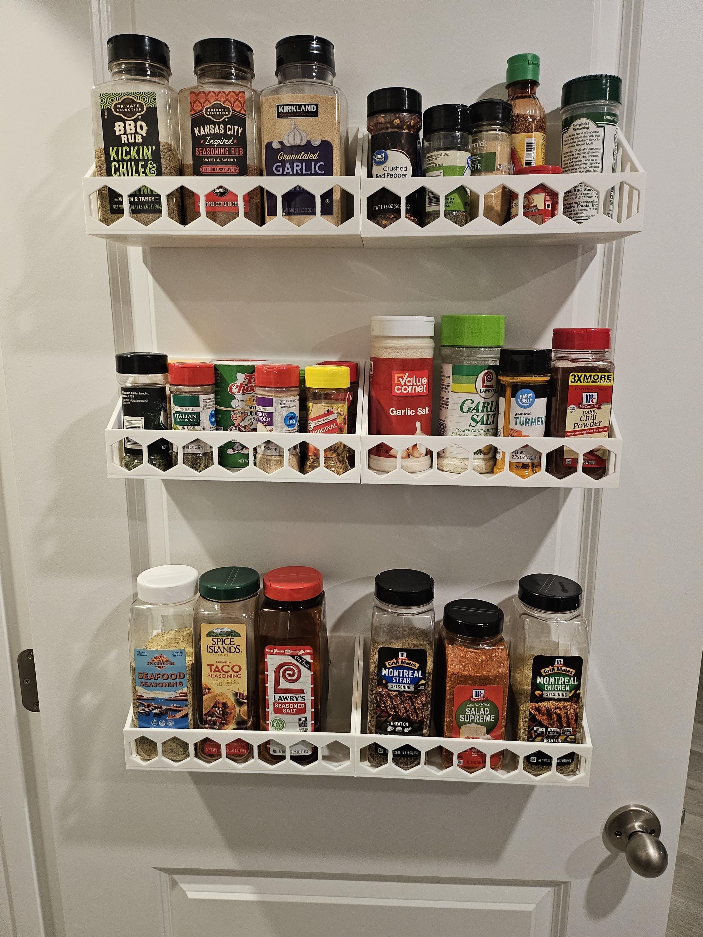 Floating Kitchen Spice Shelf: Wall-Mounted Pantry Organizer (etsy image id: 7038424836)