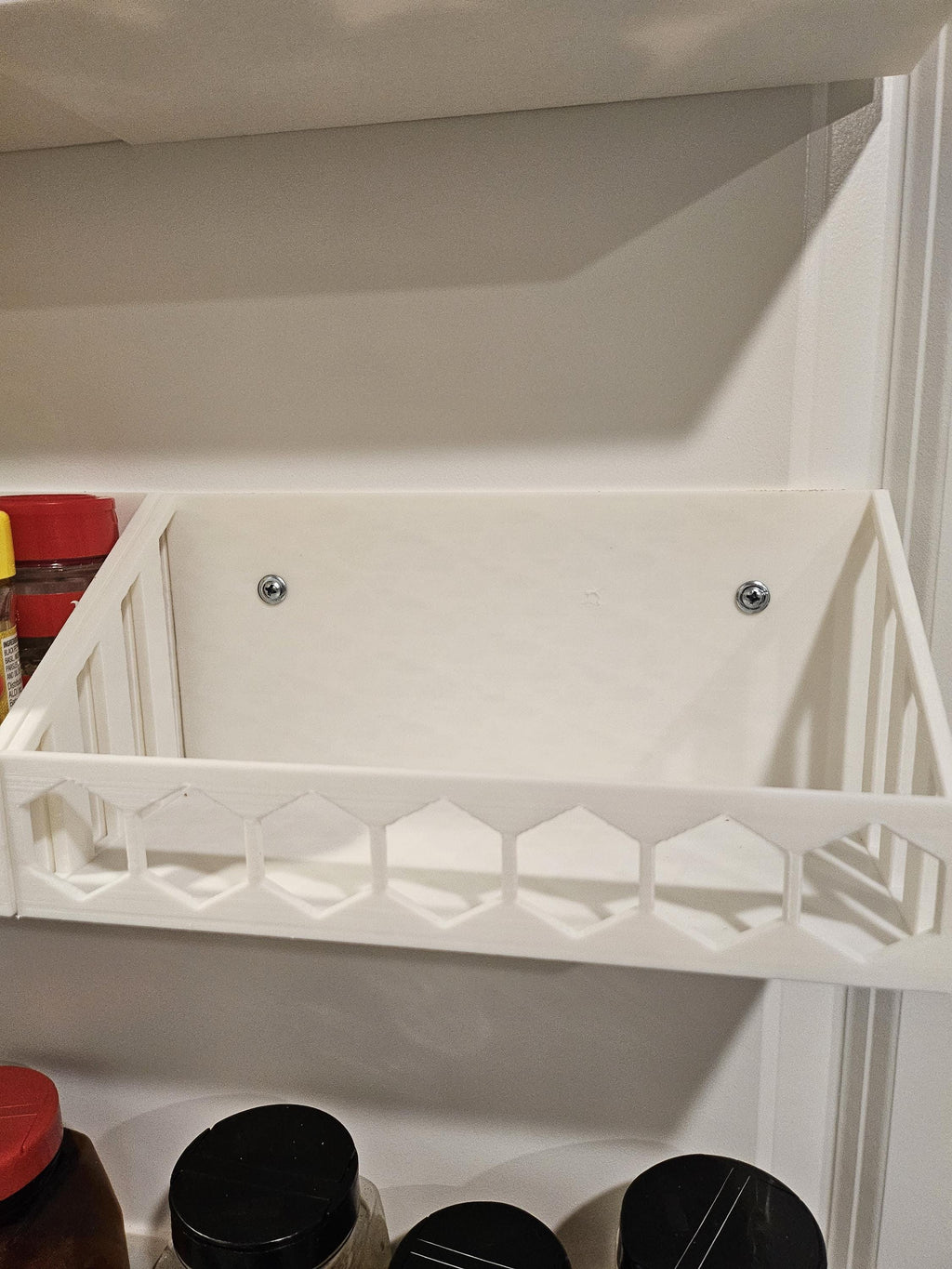 Floating Kitchen Spice Shelf: Wall-Mounted Pantry Organizer (etsy image id: 7038424896)