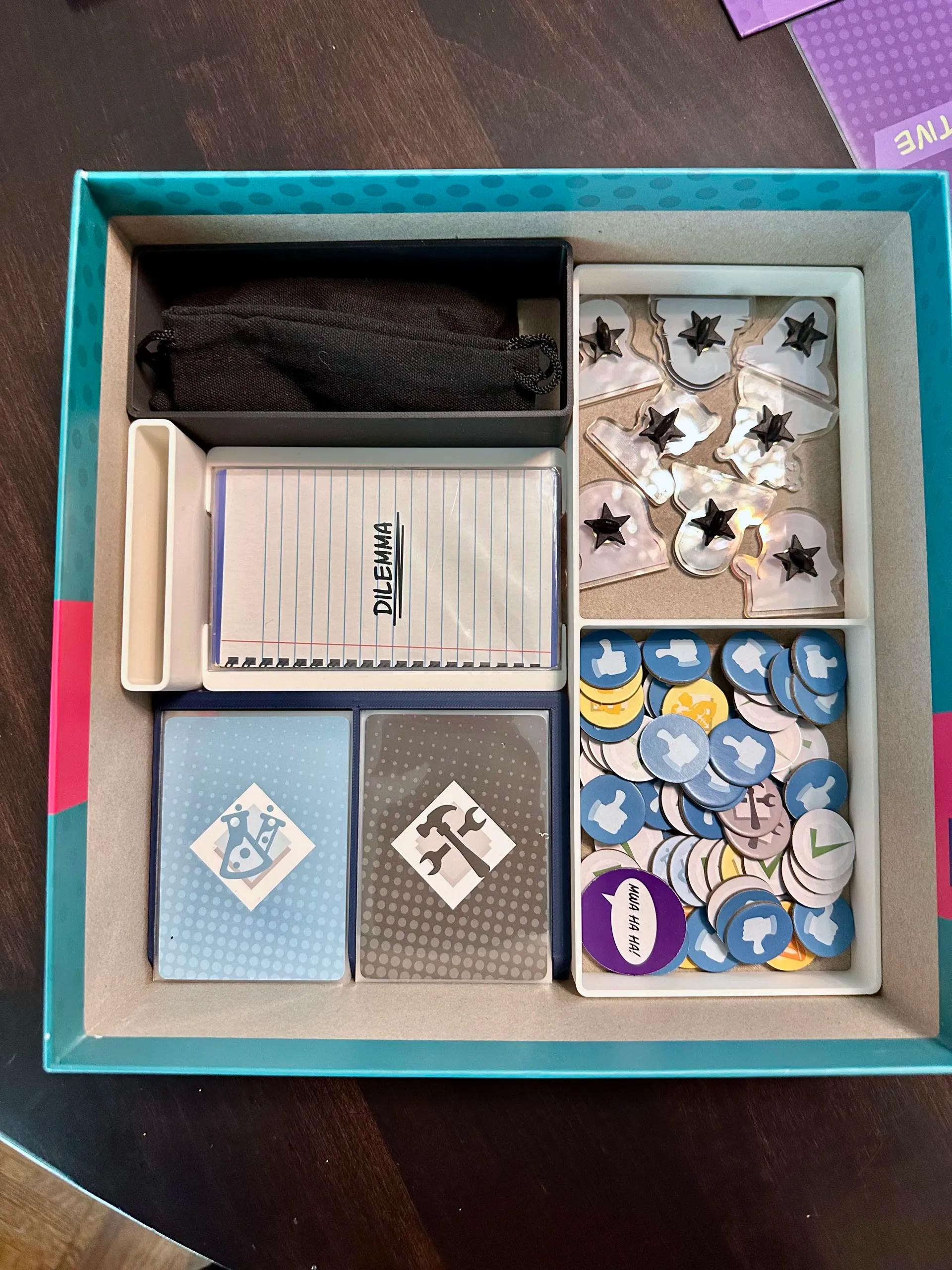 Super Squad High Deluxe Board Game Organizer / Insert (etsy image id: 7051892505)