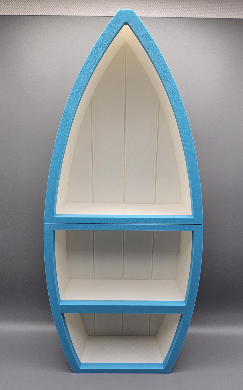 3D Printed Rowboat Shelf: Beach Decor Accent - 16.5" Tall (etsy image id: 7070486133)
