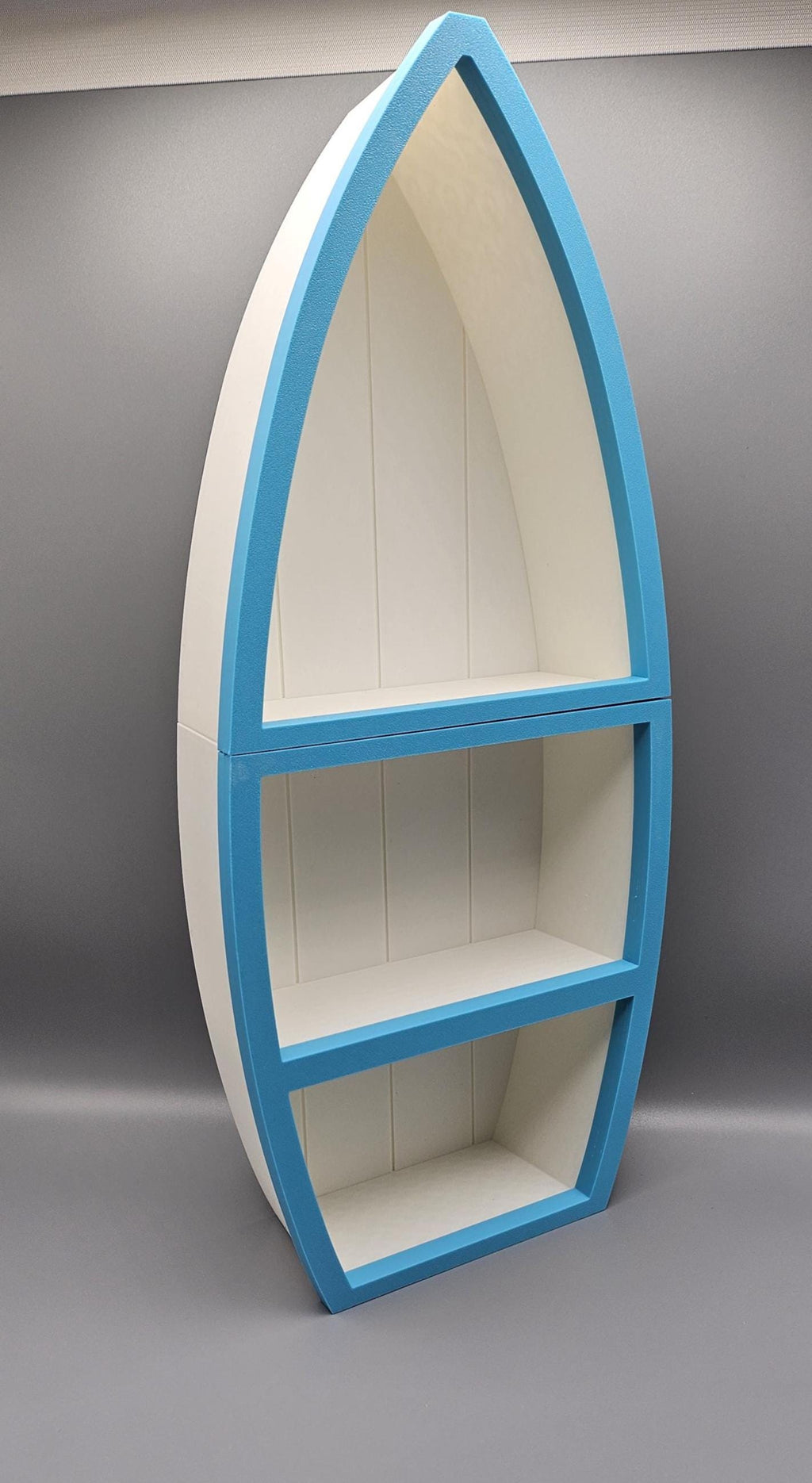 3D Printed Rowboat Shelf: Beach Decor Accent - 16.5" Tall (etsy image id: 7070488963)