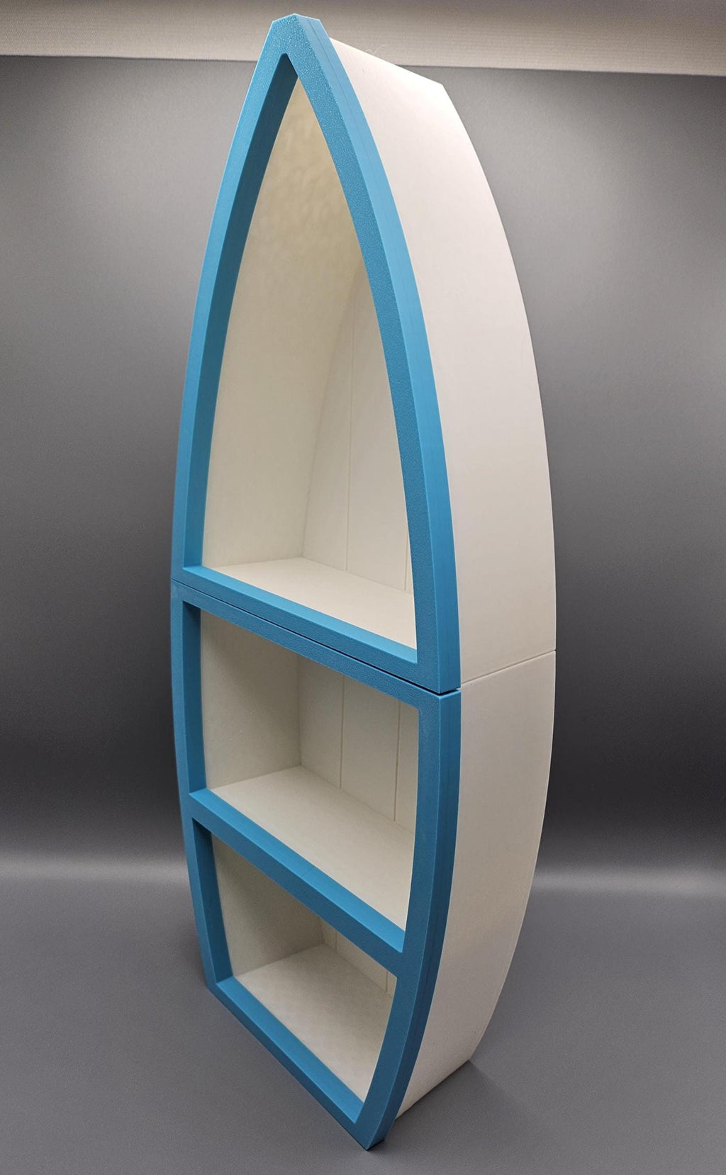 3D Printed Rowboat Shelf: Beach Decor Accent - 16.5" Tall (etsy image id: 7070489825)