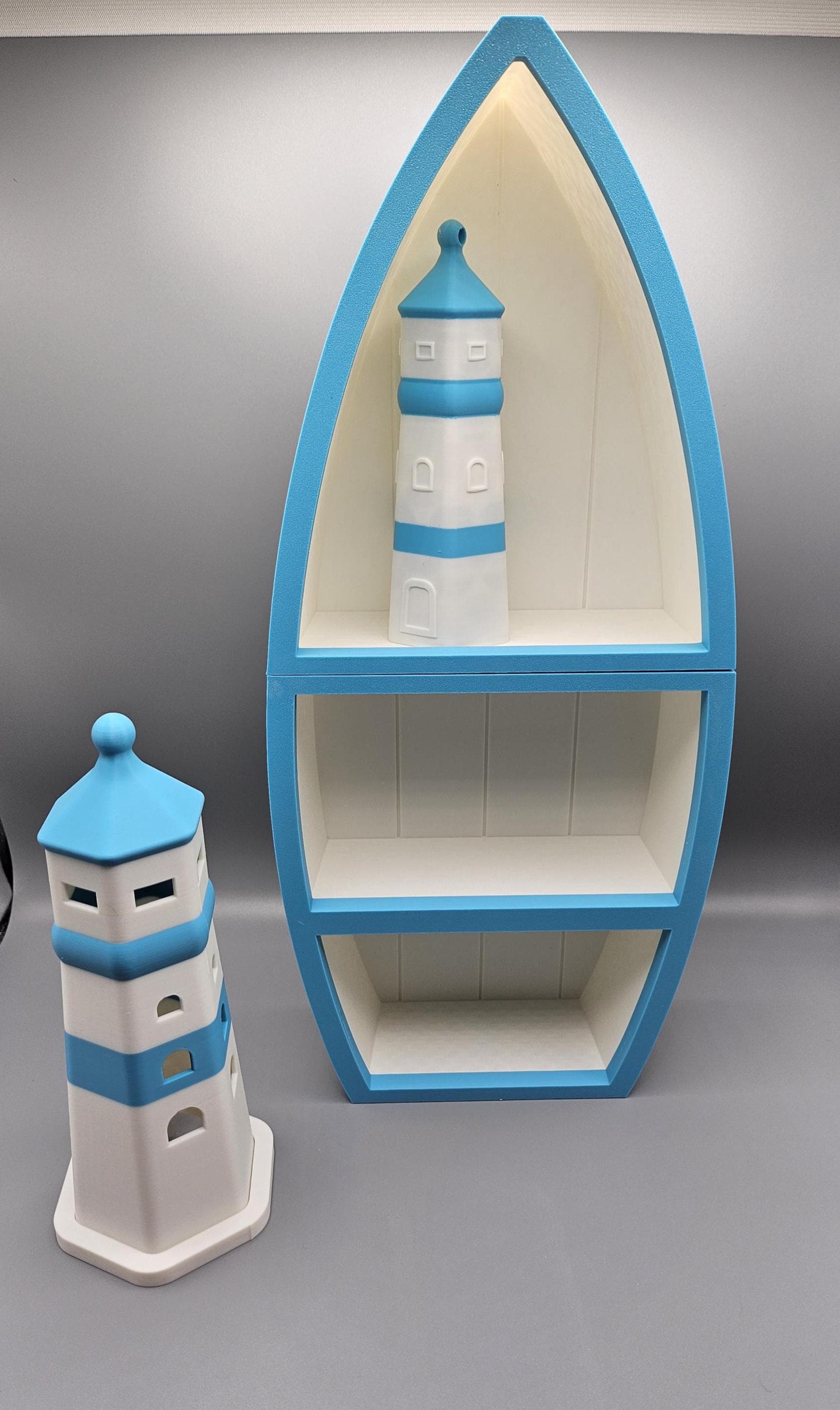 3D Printed Lighthouse: Maritime Beach Decor - Multiple Sizes (etsy image id: 7070493899)