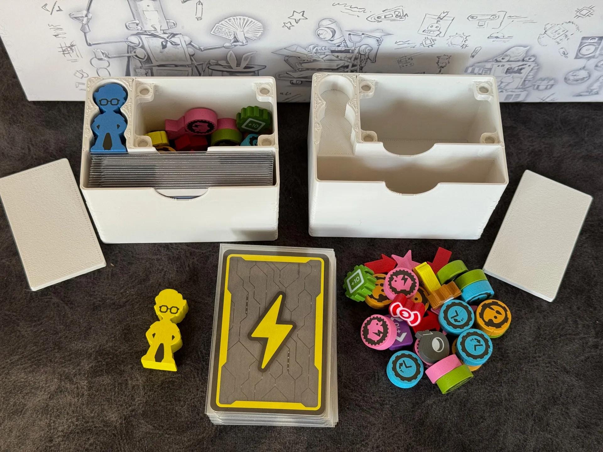 Raising Robots w/ Friends Expansion Organizer and Insert (etsy image id: 7203717681)