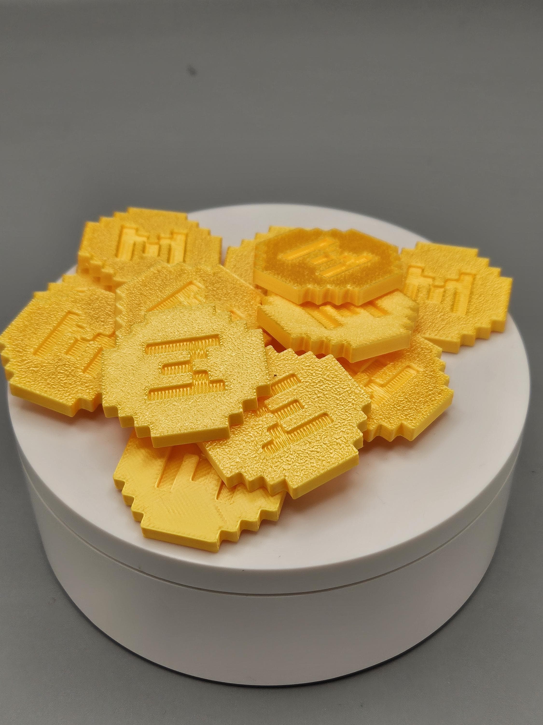 Minecoins / Gold Party Favors & Game Counters (etsy image id: 7217999176)
