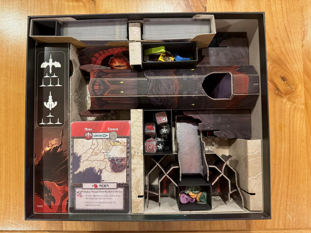 LOTR Fate of the Fellowship Board Game Organizer and Insert (etsy image id: 7232934450)