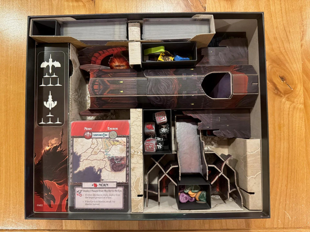 LOTR Fate of the Fellowship Board Game Organizer and Insert (etsy image id: 7232934472)