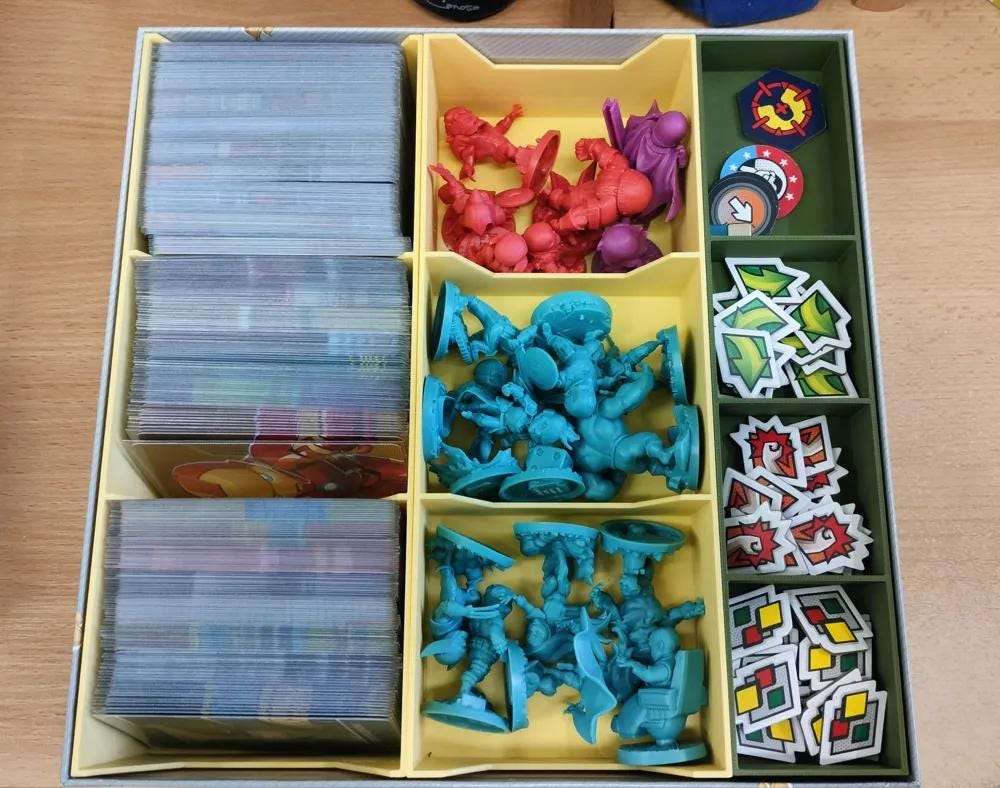Marvel United + X-Men Board Game Organizer and Insert (etsy image id: 7232948552)