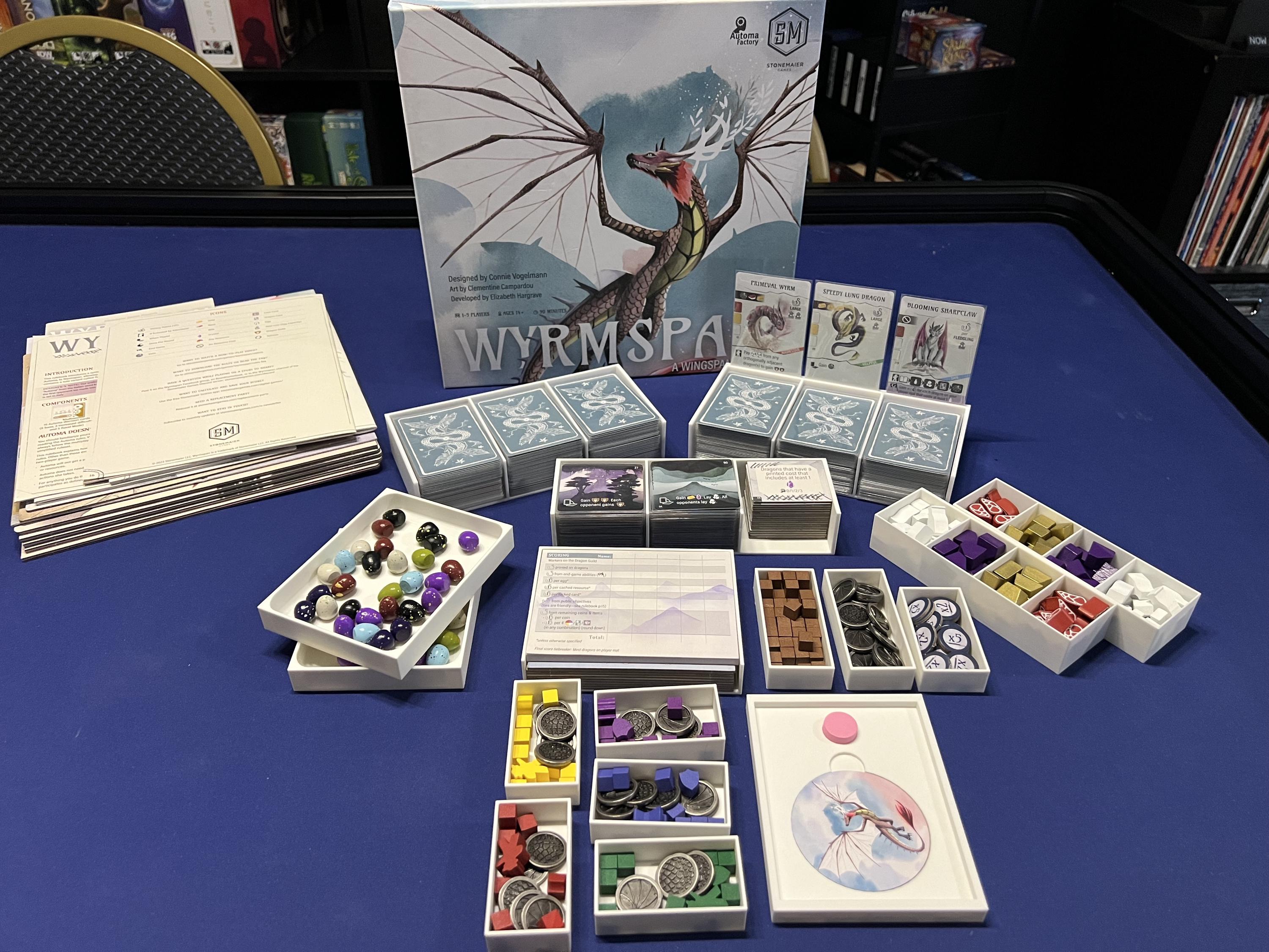 Wyrmspan + Dragon Academy Organizer and Insert (etsy image id: 7232971350)